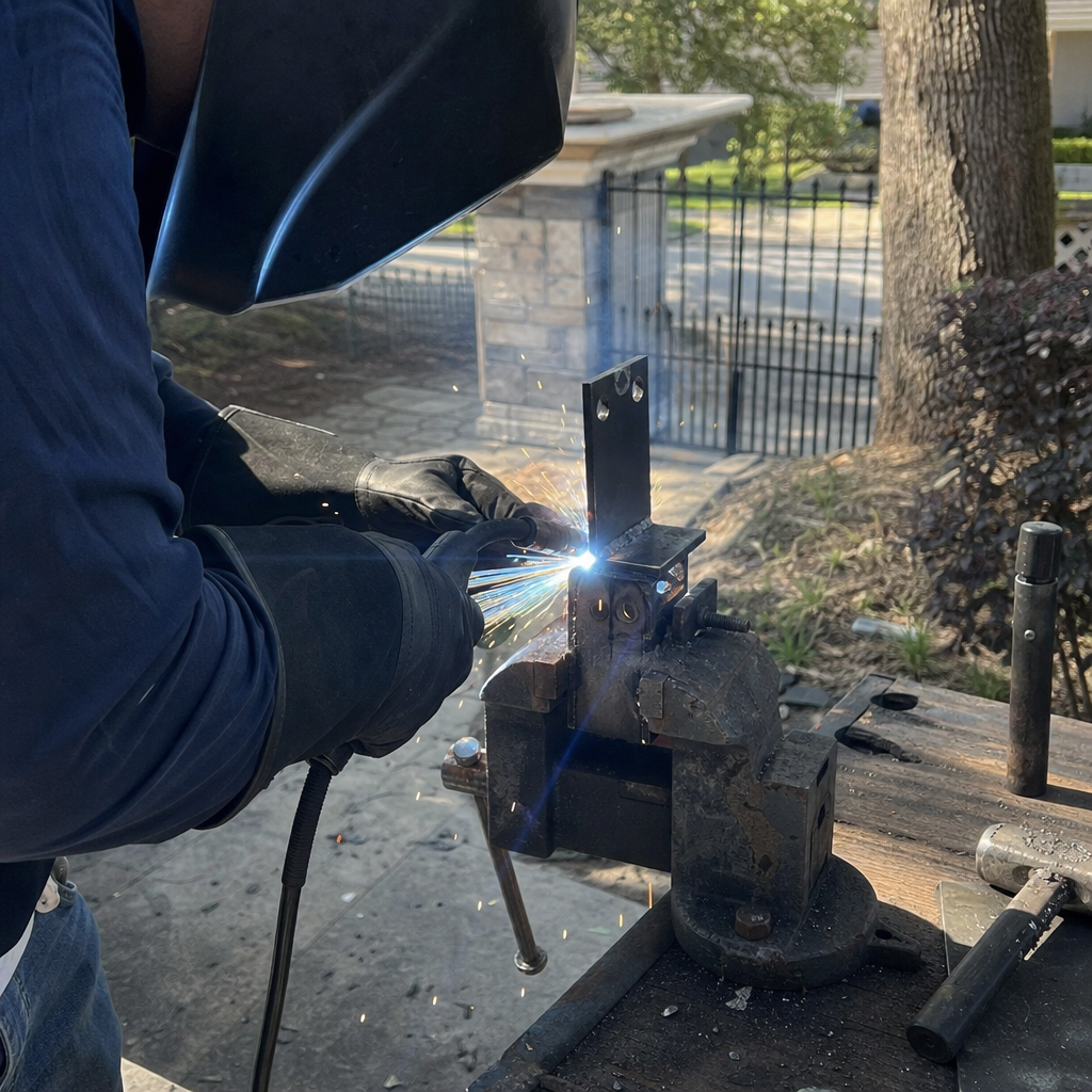 Professional welding services for custom metal gate parts and structural repair in Jacksonville, FL