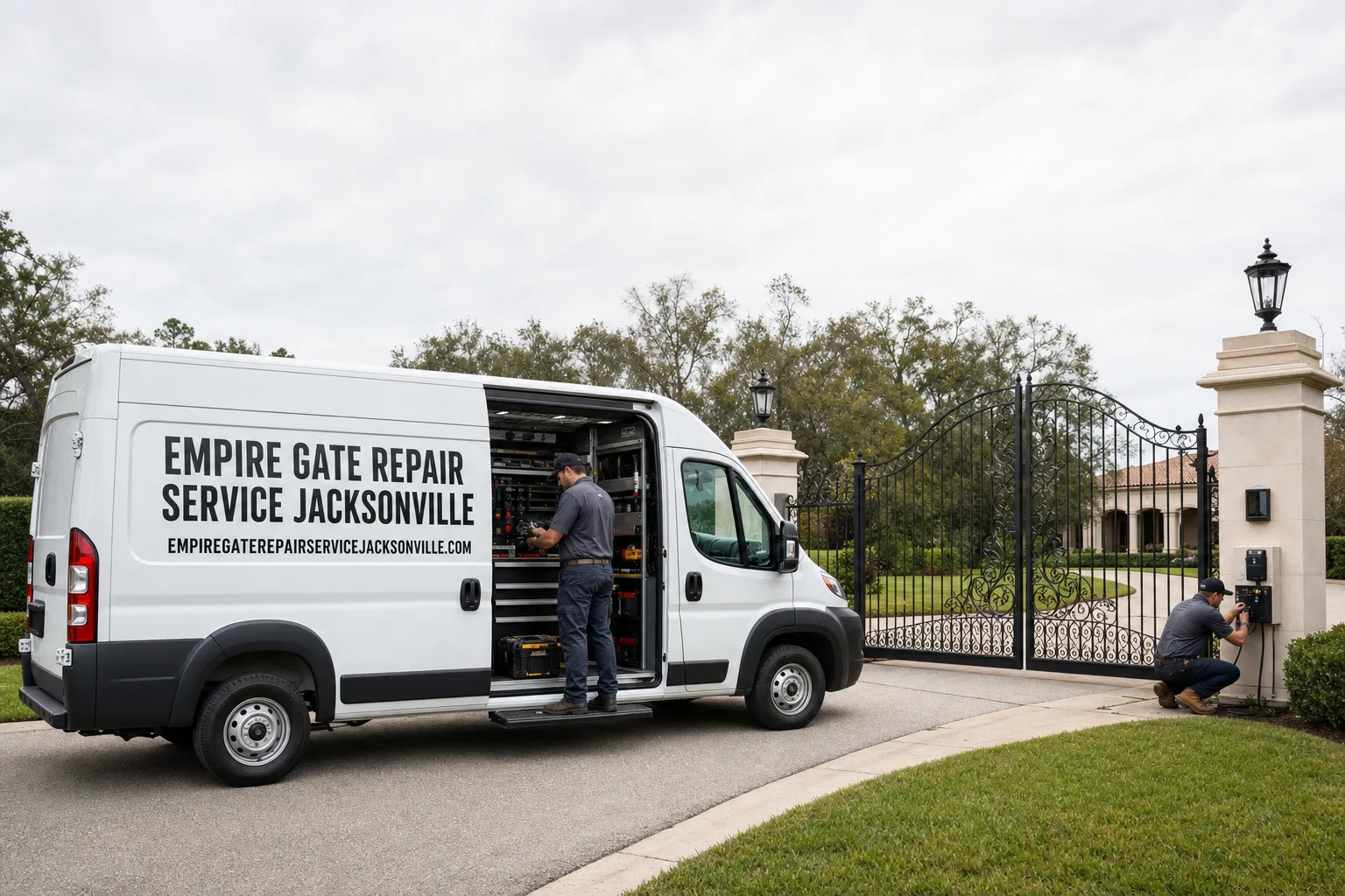 Empire Gate Repair Service Jacksonville service vehicle and crew in Jacksonville, FL